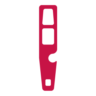 Ilustração de um misturador de tinta manual.